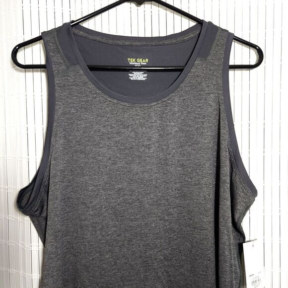 Tek Gear 2 Activewear TankTops women Size XXL Color Charcoal Reflective Logo - Picture 4 of 13